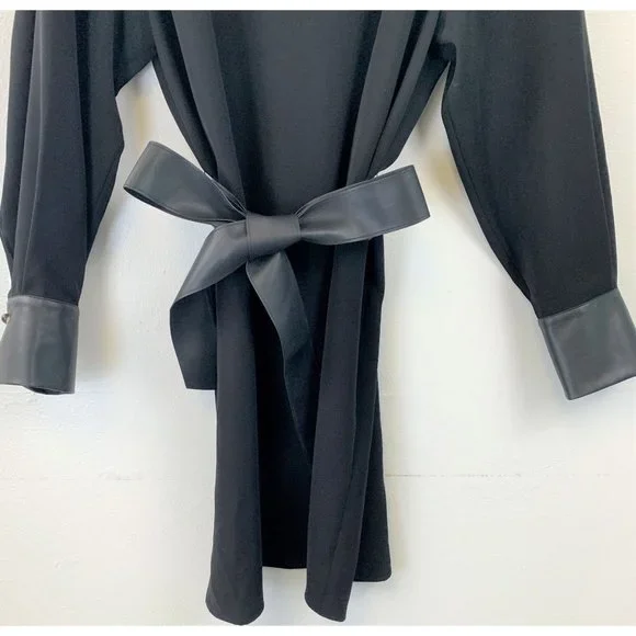 NWT Vince tied-waist V-neck dress Size L - Picture 7 of 8